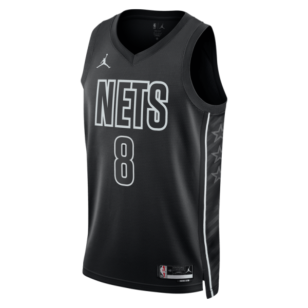 Джерси Unisex Brooklyn Nets Egor Dëmin Jordan Brand Black Swingman - Statement Edition