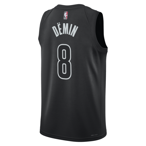 Джерси Unisex Brooklyn Nets Egor Dëmin Jordan Brand Black Swingman - Statement Edition