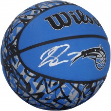 Jalen Suggs Orlando Magic Autographed Fanatics Authentic Wilson Grafitti Blue/Black Logo Basketball