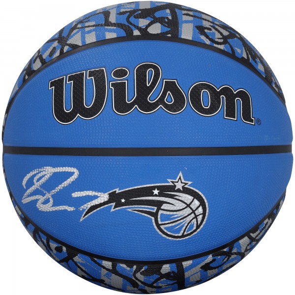 Jalen Suggs Orlando Magic Autographed Fanatics Authentic Wilson Grafitti Blue/Black Logo Basketball