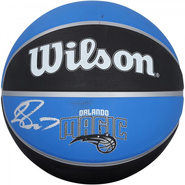 Jalen Suggs Orlando Magic Autographed Fanatics Authentic Wilson Tribute Black/Blue Logo Basketball