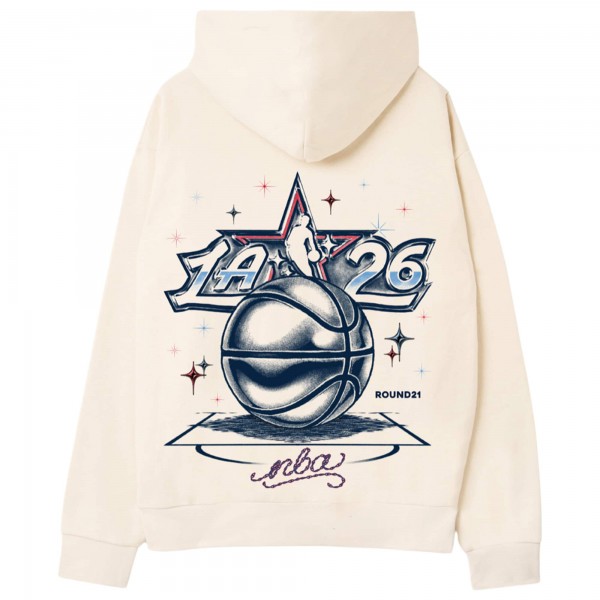 Unisex round21 Cream 2026 NBA All-Star Game Court Shine Hoodie