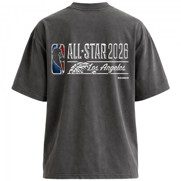 Unisex round21 Gray 2026 NBA All-Star Game Court T-Shirt