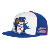 Подростковая Philadelphia 76ers Mitchell & Ness Royal Mascot Snapback Hat