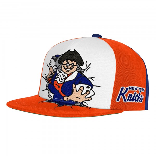Подростковая New York Knicks Mitchell & Ness Royal Mascot Snapback Hat