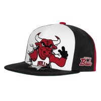 Подростковая Chicago Bulls Mitchell & Ness Black Mascot Snapback Hat