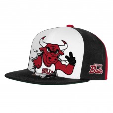 Подростковая Chicago Bulls Mitchell & Ness Black Mascot Snapback Hat