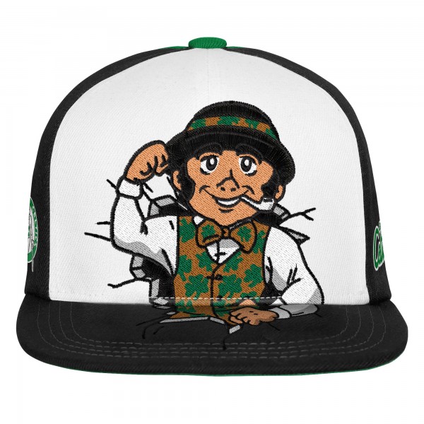Подростковая Boston Celtics Mitchell & Ness Green Mascot Snapback Hat