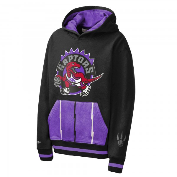 Подростковая Toronto Raptors Mitchell & Ness Black Playmaker Fashion Fleece Hoodie