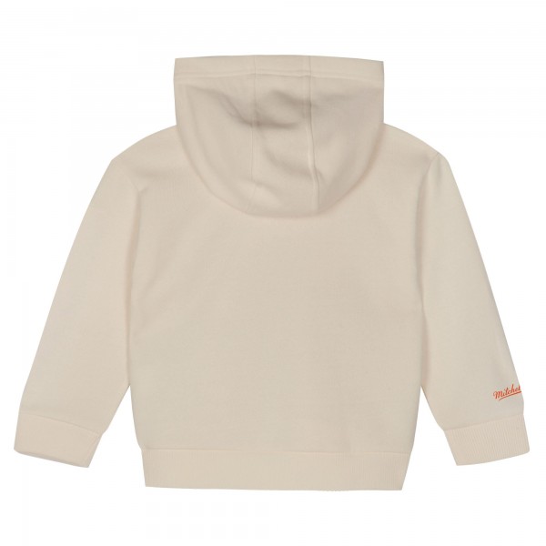 Toddler New York Knicks Mitchell & Ness Cream/Blue Retro Roots Oversized Pullover Hoodie & Pants Set