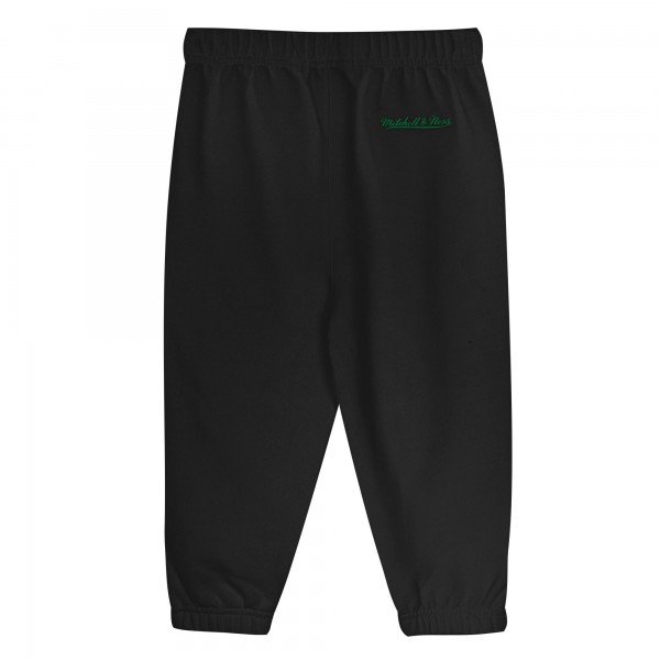 Toddler Boston Celtics Mitchell & Ness Kelly Green/Black Big Face Oversized Pullover Hoodie & Pants Set