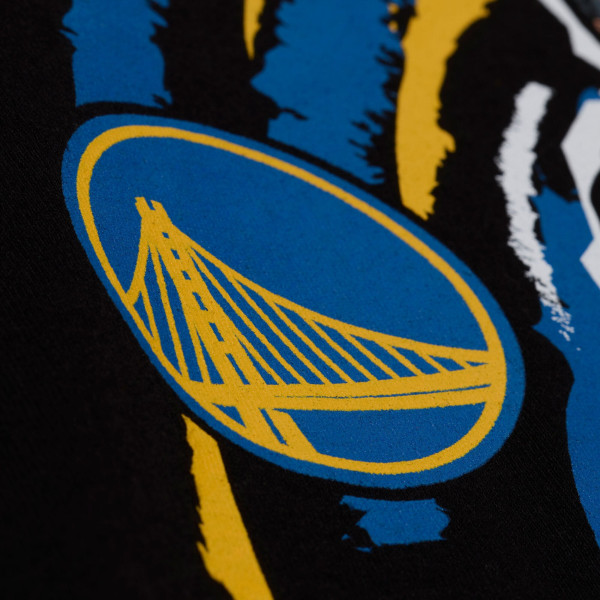 Футболка Golden State Warriors Stephen Curry Mitchell & Ness Black Chalked Up