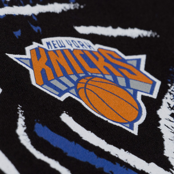 Футболка New York Knicks Jalen Brunson Mitchell & Ness Black Chalked Up
