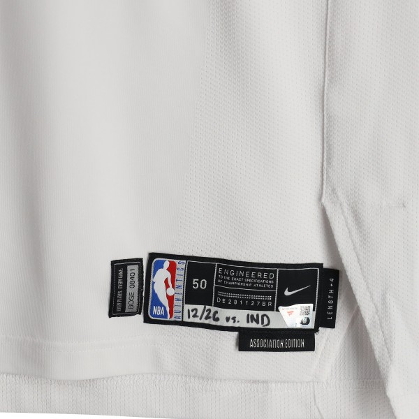 Neemias Queta Boston Celtics Fanatics Authentic Game-Used #88 White Nike Jersey vs. Indiana Pacers on December 26, 2025 - Size 50+4