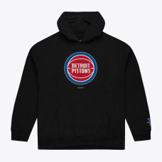 Detroit Pistons Mitchell & Ness Black Basic Fleece Hoodie