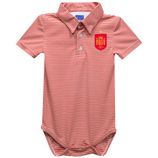 Детская Spain National Team Vive La Fete Polo Pencil Stripe Bodysuit - Red