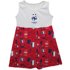 Детская France National Team Vive La Fete Girls Impressions Artwork Tank Top Dress - Red