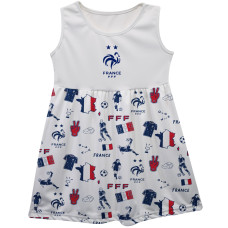 Детская France National Team Vive La Fete Girls Impressions Artwork Tank Top Dress - White