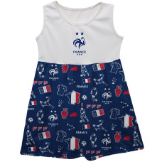 Детская France National Team Vive La Fete Girls Impressions Artwork Tank Top Dress - Navy