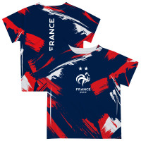 Подростковая France National Team Vive La Fete Paint Brush T-Shirt - Navy