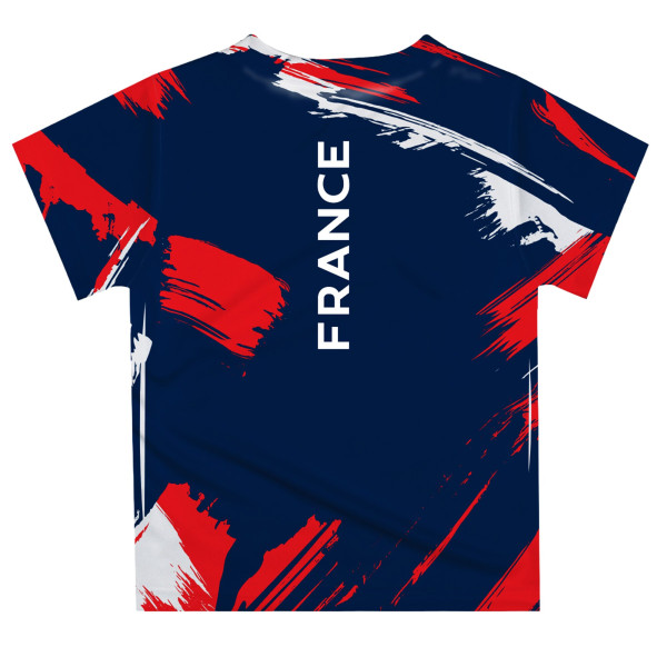 Подростковая France National Team Vive La Fete Paint Brush T-Shirt - Navy
