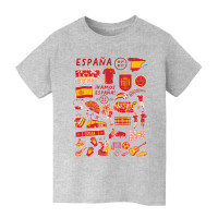 Детская Spain National Team Vive La Fete Impressions Artwork T-Shirt - Gray