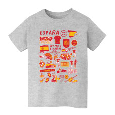 Детская Spain National Team Vive La Fete Impressions Artwork T-Shirt - Gray