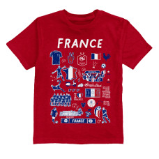 Детская France National Team Vive La Fete Impressions Artwork T-Shirt - Red