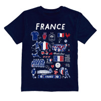 Детская France National Team Vive La Fete Impressions Artwork T-Shirt - Navy