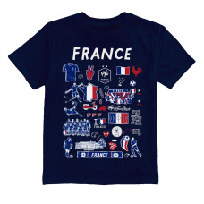Детская France National Team Vive La Fete Impressions Artwork T-Shirt - Navy