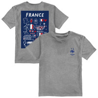 Подростковая France National Team Vive La Fete Impressions Artwork T-Shirt - Gray