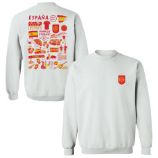 Женская Свитшот Spain National Team Vive La Fete Impressions Artwork - White