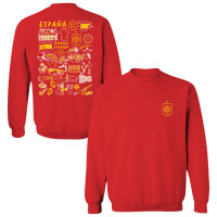 Женская Свитшот Spain National Team Vive La Fete Impressions Artwork - Red