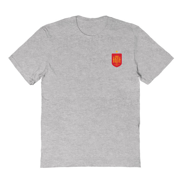 Женская Футболка Spain National Team Vive La Fete Impressions Artwork Fitted - Gray