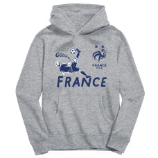 Подростковая France National Team Vive La Fete Chilena Style Hoodie - Gray