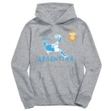 Подростковая Argentina National Team Vive La Fete Chilena Style Hoodie - Gray
