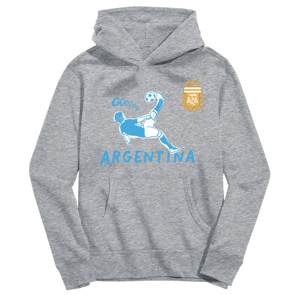 Подростковая Argentina National Team Vive La Fete Chilena Style Hoodie - Gray