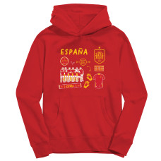 Подростковая Spain National Team Vive La Fete Impressions Icons Hoodie - Red
