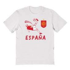 Подростковая Spain National Team Vive La Fete Chilena Style T-Shirt - White