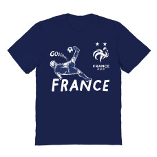 Подростковая France National Team Vive La Fete Chilena Style T-Shirt - Navy