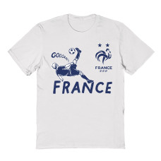 Подростковая France National Team Vive La Fete Chilena Style T-Shirt - White