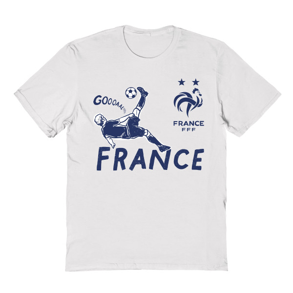 Подростковая France National Team Vive La Fete Chilena Style T-Shirt - White