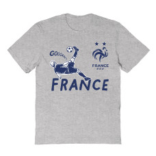 Подростковая France National Team Vive La Fete Chilena Style T-Shirt - Gray