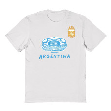 Подростковая Argentina National Team Vive La Fete Chilena Style T-Shirt - White
