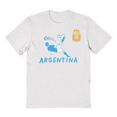 Подростковая Argentina National Team Vive La Fete Chilena Style T-Shirt - White