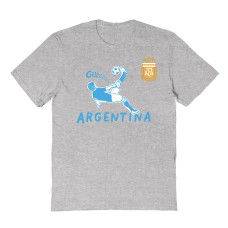 Подростковая Argentina National Team Vive La Fete Chilena Style T-Shirt - Gray
