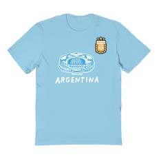 Подростковая Argentina National Team Vive La Fete Chilena Style T-Shirt - Light Blue