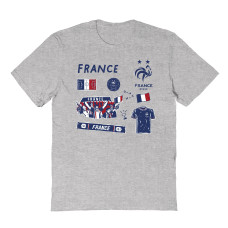 Подростковая France National Team Vive La Fete Impressions Icons T-Shirt - Gray