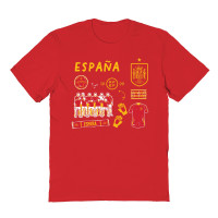 Подростковая Spain National Team Vive La Fete Impressions Icons T-Shirt - Red
