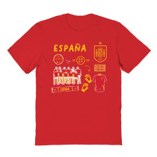 Подростковая Spain National Team Vive La Fete Impressions Icons T-Shirt - Red